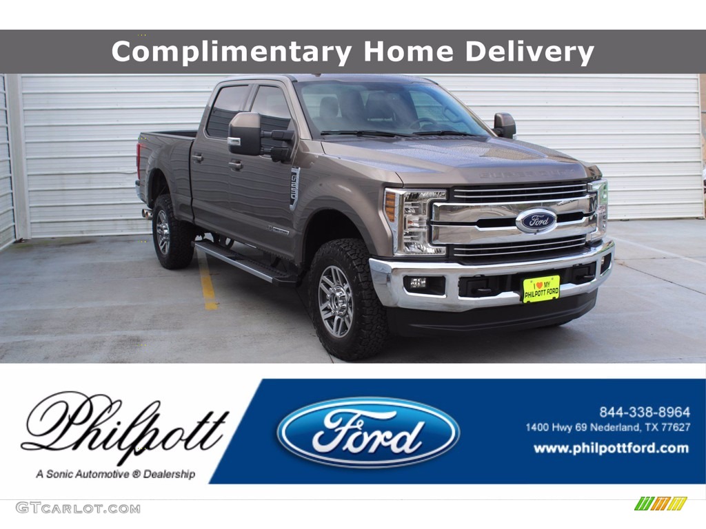 2019 F250 Super Duty Lariat Crew Cab 4x4 - Stone Gray / Black photo #1
