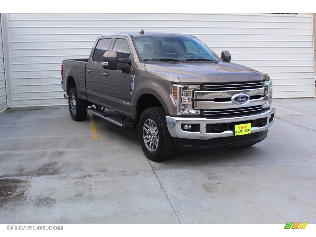 2019 F250 Super Duty Lariat Crew Cab 4x4 - Stone Gray / Black photo #2