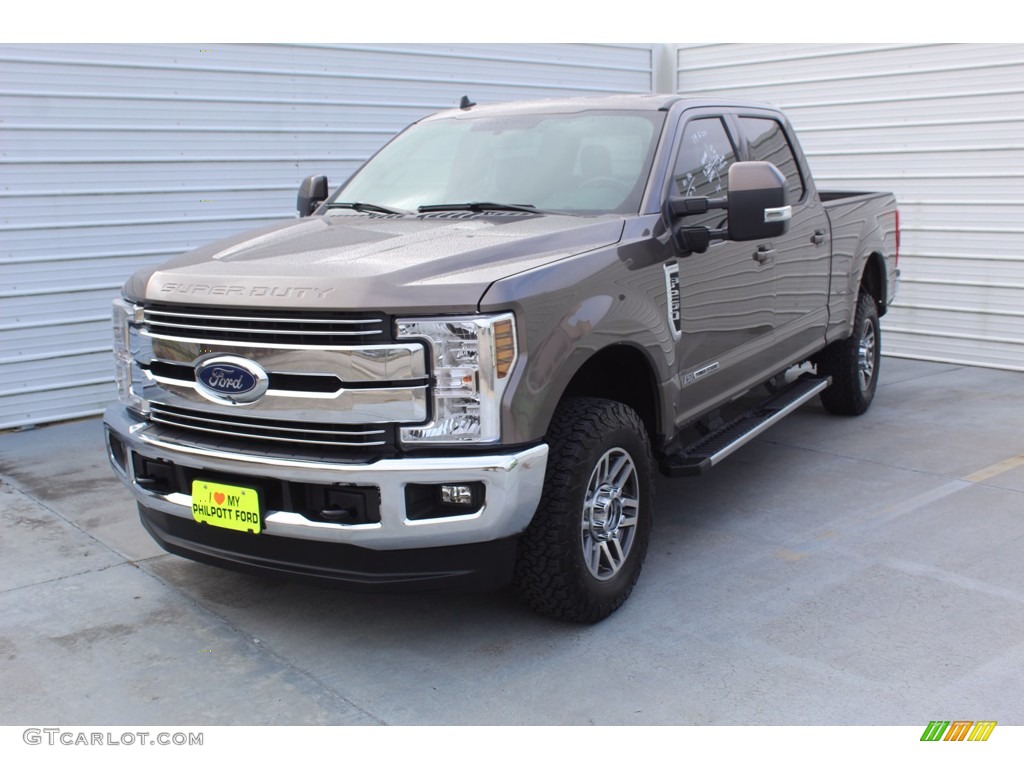 2019 F250 Super Duty Lariat Crew Cab 4x4 - Stone Gray / Black photo #4