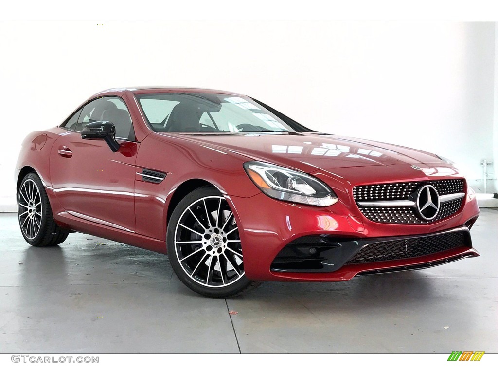 designo Cardinal Red Metallic 2018 Mercedes-Benz SLC 300 Roadster Exterior Photo #140154888