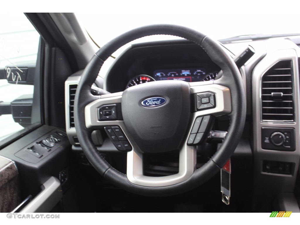 2019 F250 Super Duty Lariat Crew Cab 4x4 - Stone Gray / Black photo #26
