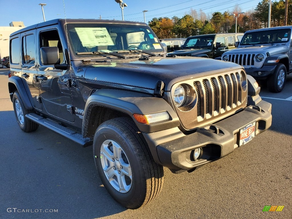 2021 Wrangler Unlimited Sport 4x4 - Granite Crystal Metallic / Black photo #1