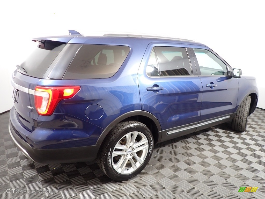 2016 Explorer XLT 4WD - Blue Jeans Metallic / Ebony Black photo #16