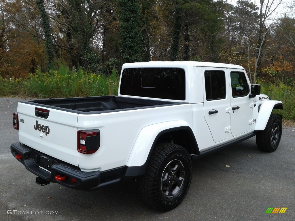 2021 Gladiator Rubicon 4x4 - Bright White / Black photo #6