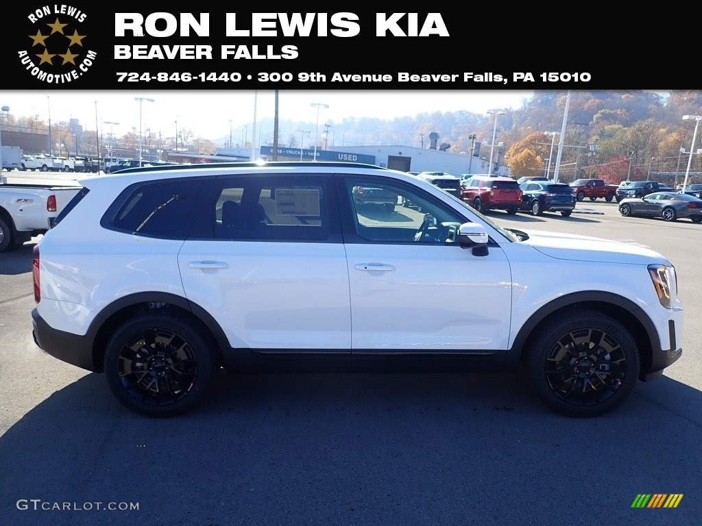 2021 Telluride EX AWD - Glacial White Pearl / Black photo #1
