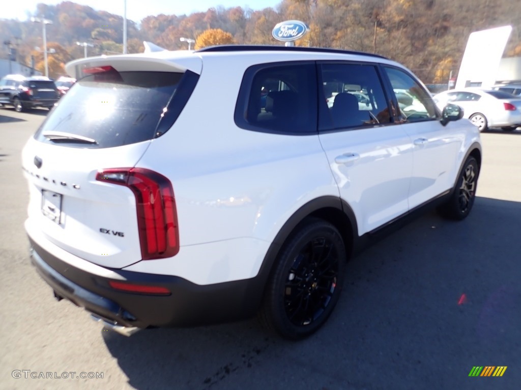 2021 Telluride EX AWD - Glacial White Pearl / Black photo #2