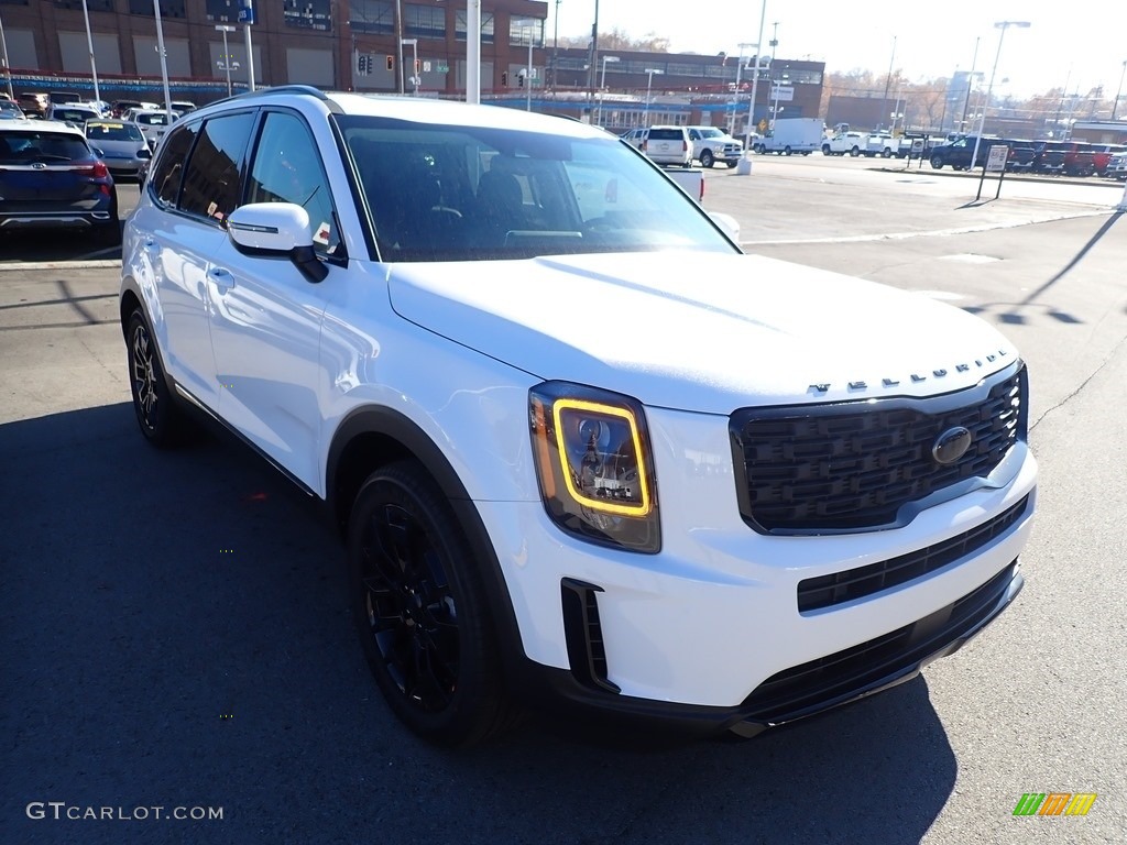 2021 Telluride EX AWD - Glacial White Pearl / Black photo #3