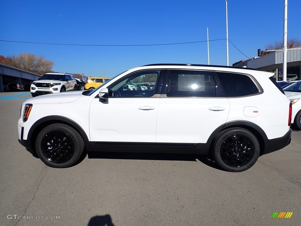 2021 Telluride EX AWD - Glacial White Pearl / Black photo #6