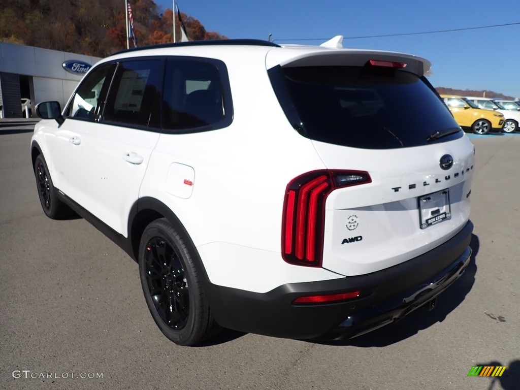2021 Telluride EX AWD - Glacial White Pearl / Black photo #7