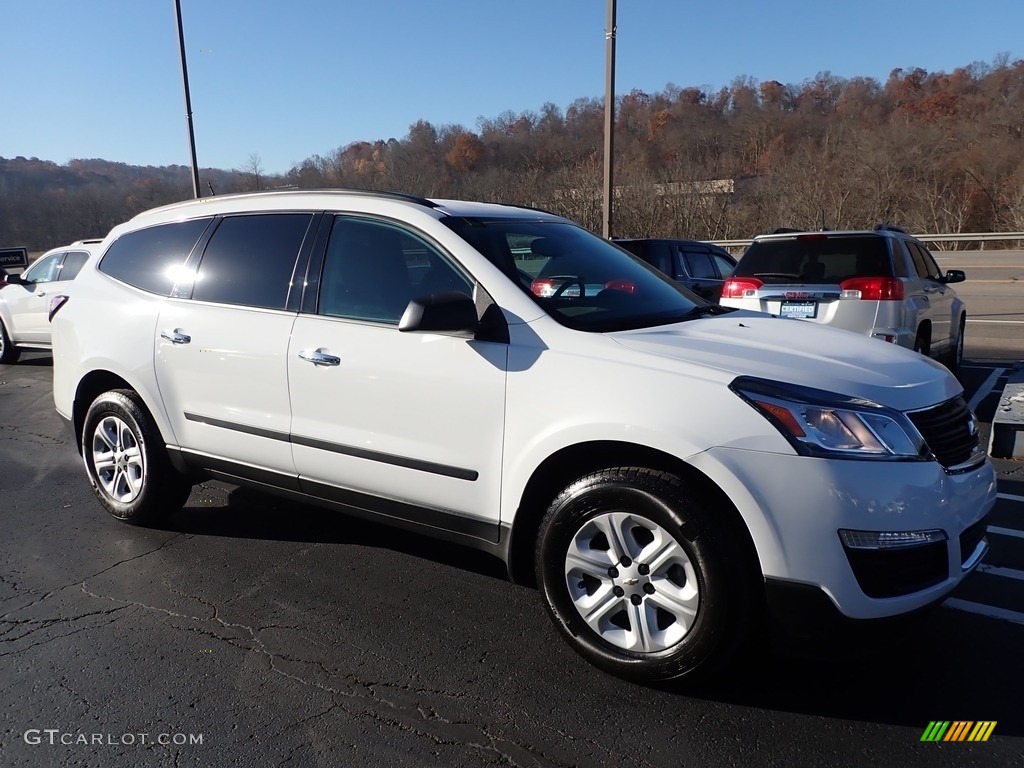 Summit White 2017 Chevrolet Traverse LS AWD Exterior Photo #140156676