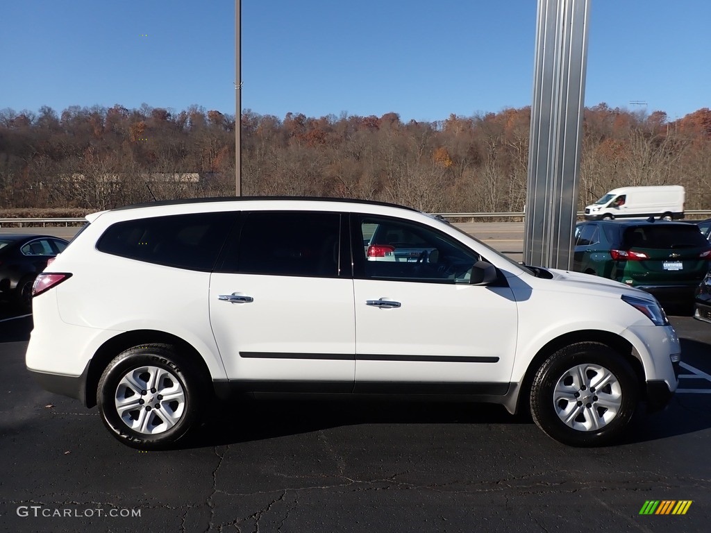 Summit White 2017 Chevrolet Traverse LS AWD Exterior Photo #140156700