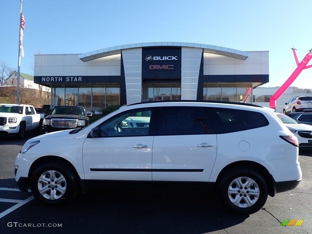2017 Traverse LS AWD - Summit White / Dark Titanium/Light Titanium photo #13