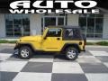 2006 Solar Yellow Jeep Wrangler X 4x4  photo #1