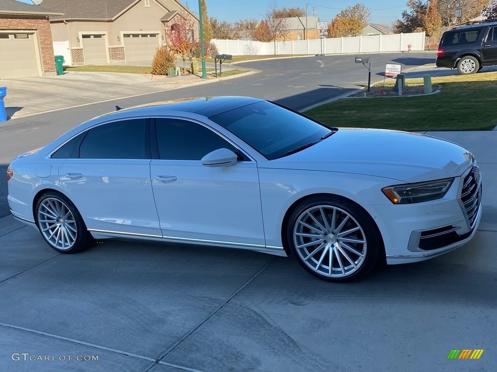 2019 A8 L 3.0T quattro - Glacier White Metallic / Black photo #5