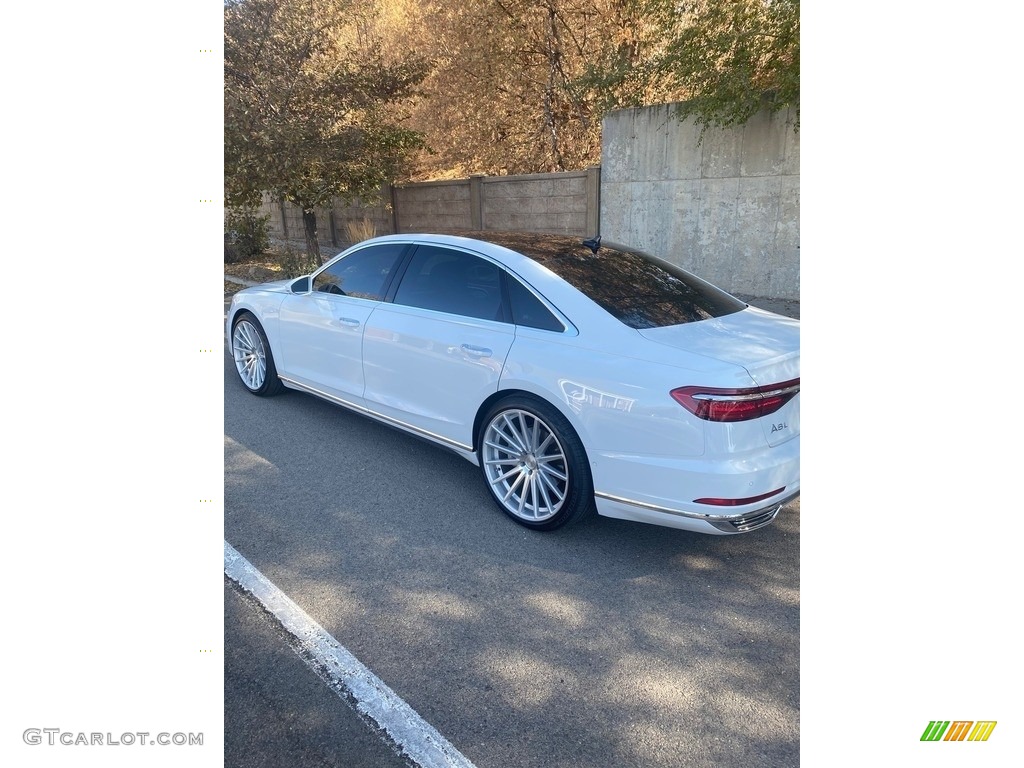 2019 A8 L 3.0T quattro - Glacier White Metallic / Black photo #7