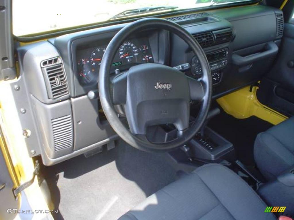 2006 Wrangler X 4x4 - Solar Yellow / Dark Slate Gray photo #9