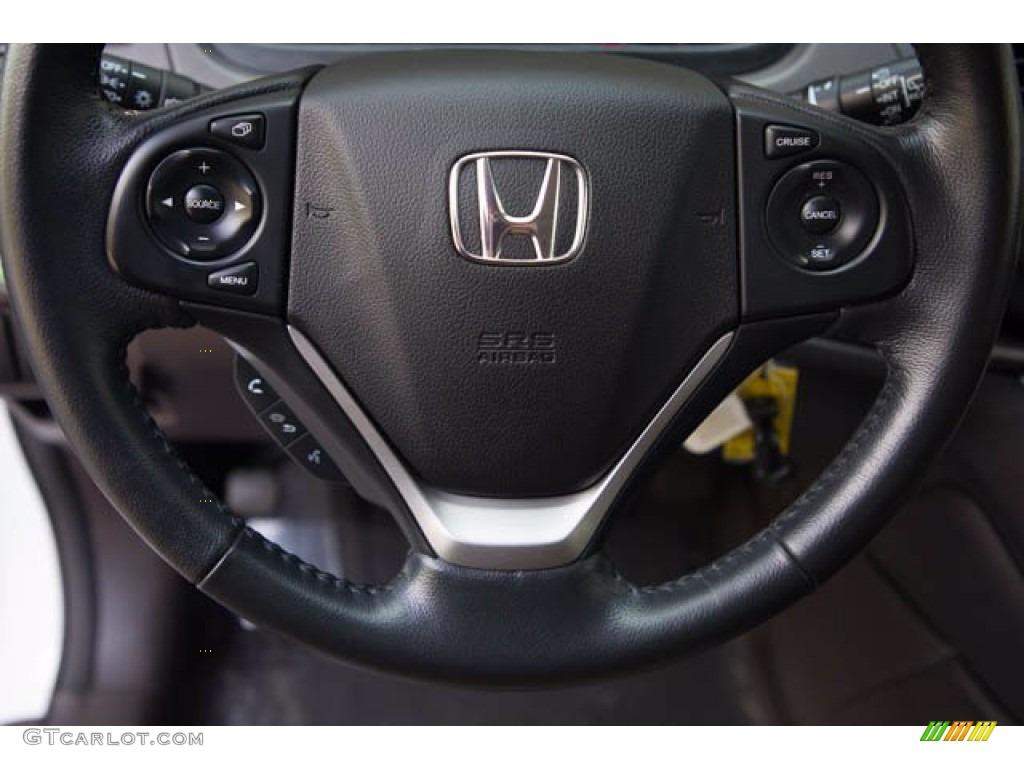 2014 CR-V EX-L - White Diamond Pearl / Beige photo #11