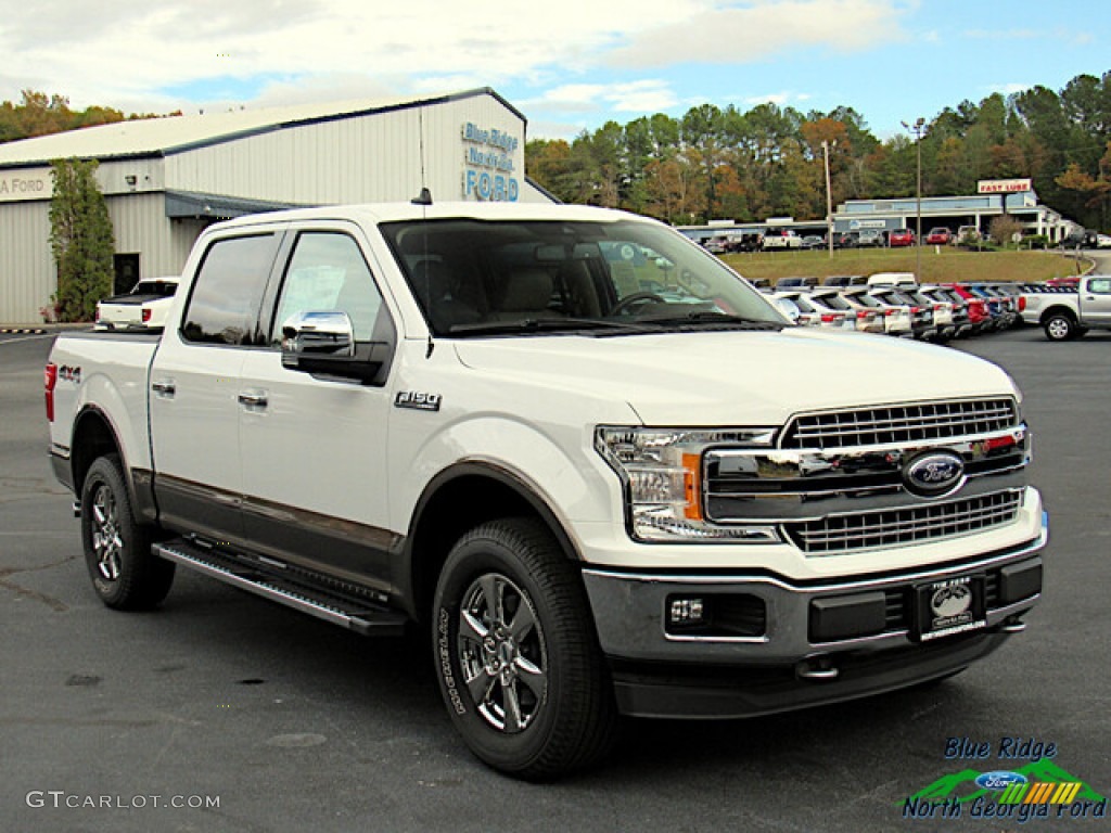 2020 F150 Lariat SuperCrew 4x4 - Oxford White / Medium Light Camel photo #7