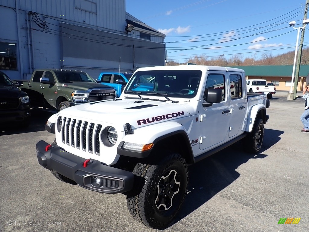 2021 Gladiator Rubicon 4x4 - Bright White / Black photo #1