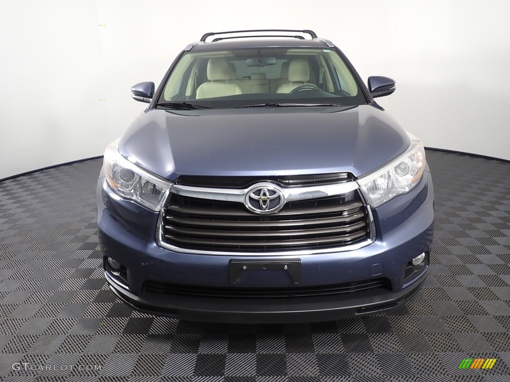 2016 Highlander XLE - Nautical Blue Metallic / Almond photo #7