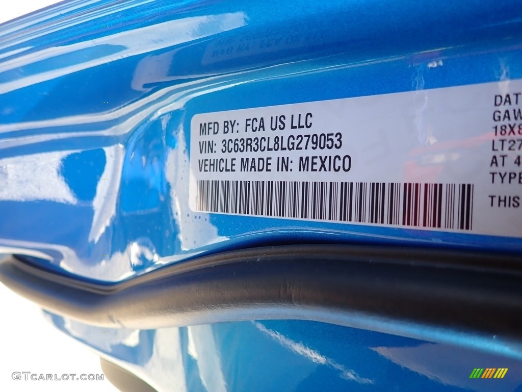 2020 3500 Tradesman Crew Cab 4x4 - Hydro Blue Pearl / Black photo #14