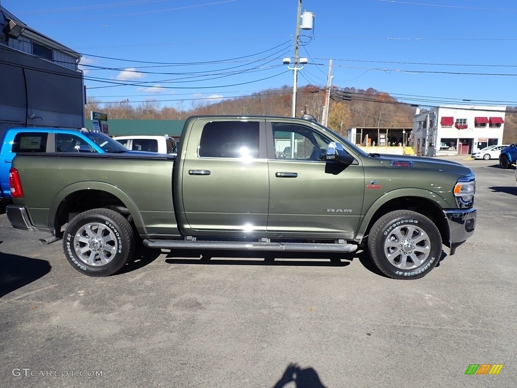 2020 2500 Laramie Crew Cab 4x4 - Olive Green Pearl / Mountain Brown/Light Frost Beige photo #7