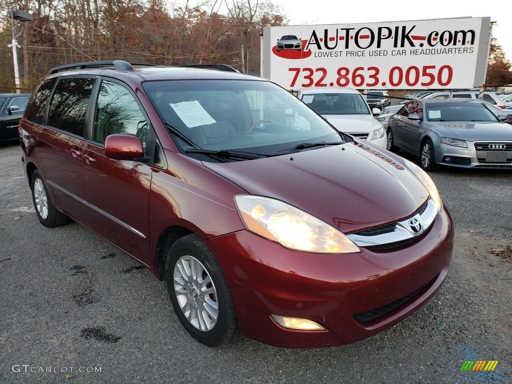 2009 Sienna Limited - Salsa Red Pearl / Taupe photo #1