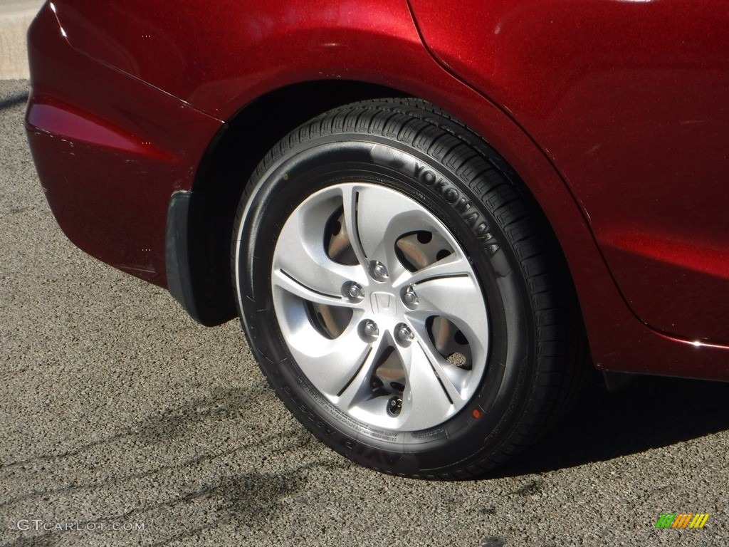 2013 Civic LX Sedan - Crimson Red Pearl / Beige photo #9