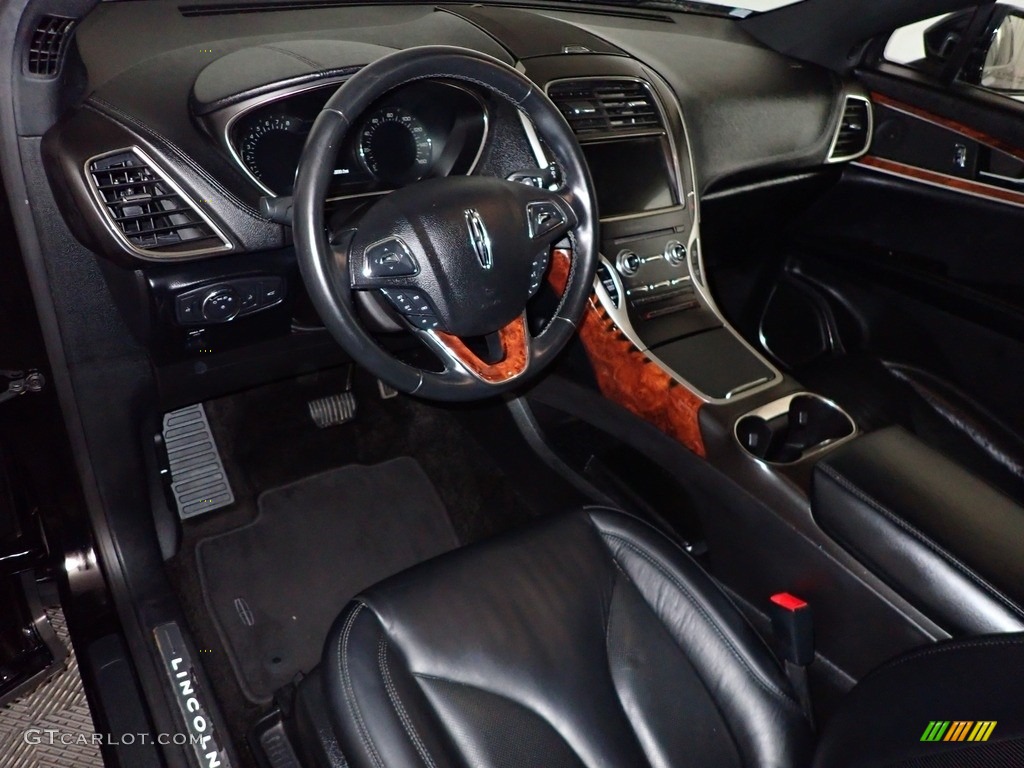 Ebony Interior 2018 Lincoln MKX Select AWD Photo #140168331