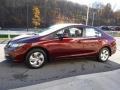 2013 Crimson Red Pearl Honda Civic LX Sedan  photo #12