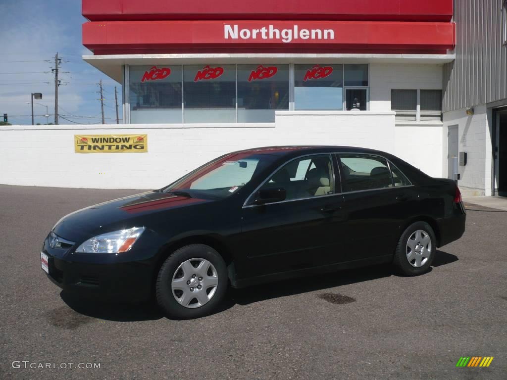 2006 Accord LX Sedan - Nighthawk Black Pearl / Ivory photo #1