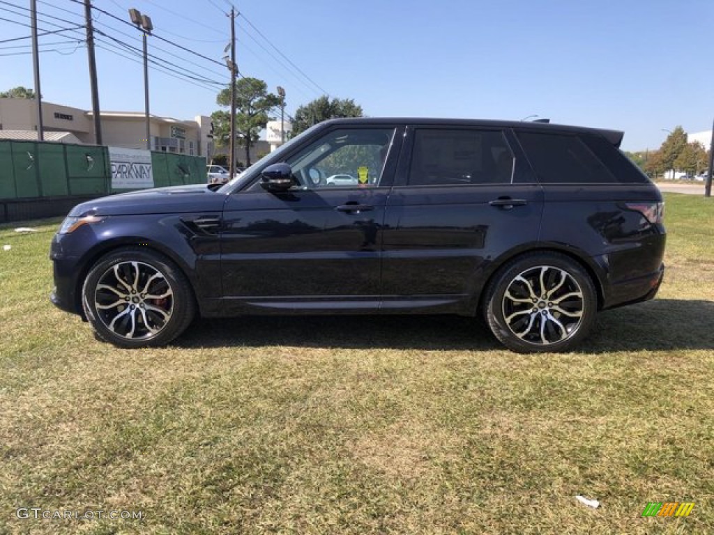 2021 Range Rover Sport HSE Dynamic - Portofino Blue Metallic / Vintage Tan/Ebony photo #8