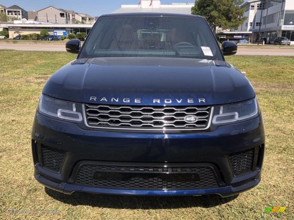 2021 Range Rover Sport HSE Dynamic - Portofino Blue Metallic / Vintage Tan/Ebony photo #10