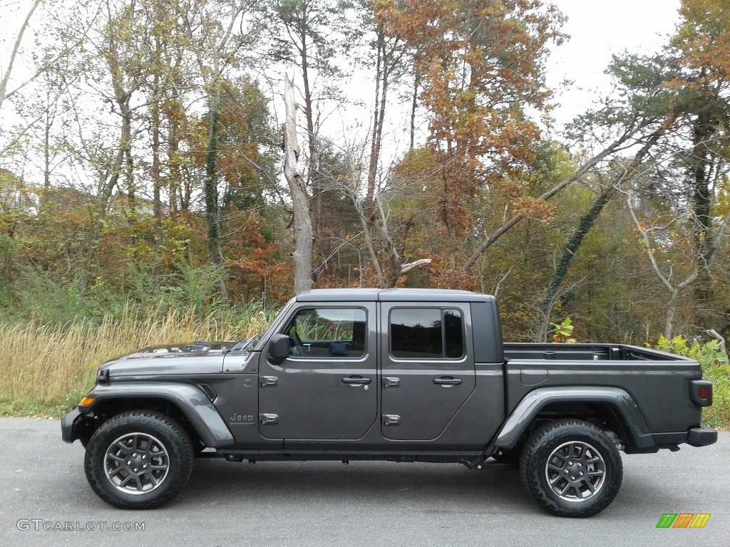 2021 Gladiator 80th Anniversary Edition 4x4 - Granite Crystal Metallic / Black photo #1