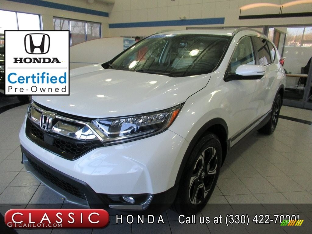 2018 CR-V Touring AWD - White Diamond Pearl / Ivory photo #1