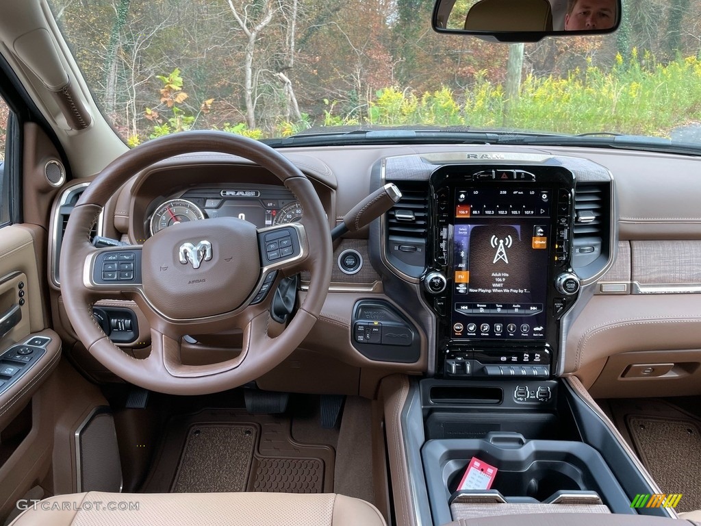 2020 Ram 3500 Laramie Longhorn Crew Cab 4x4 Mountain Brown/Light Mountain Brown Dashboard Photo #140172117