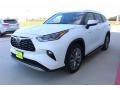 2021 Blizzard White Pearl Toyota Highlander Hybrid Platinum  photo #4