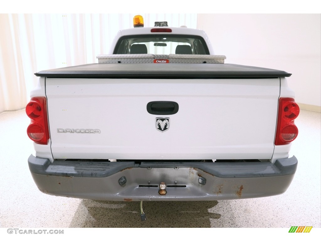 2008 Dakota ST Extended Cab 4x4 - Bright White / Dark Slate Gray/Medium Slate Gray photo #26