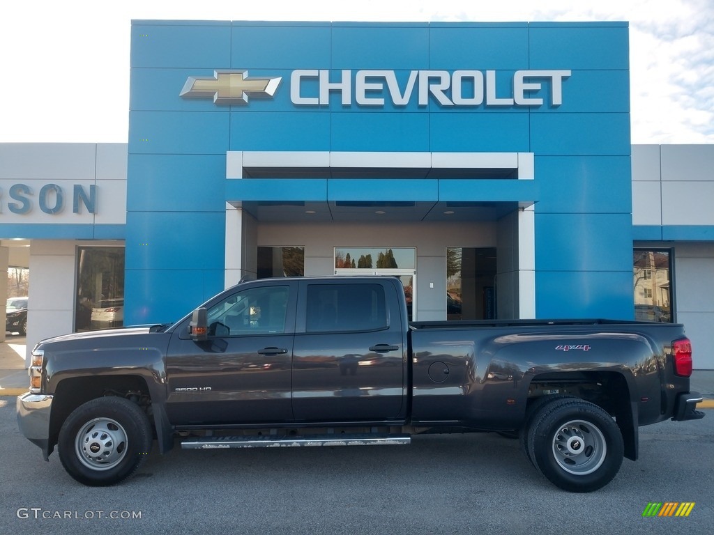 2016 Silverado 3500HD WT Crew Cab 4x4 - Tungsten Metallic / Dark Ash/Jet Black photo #1