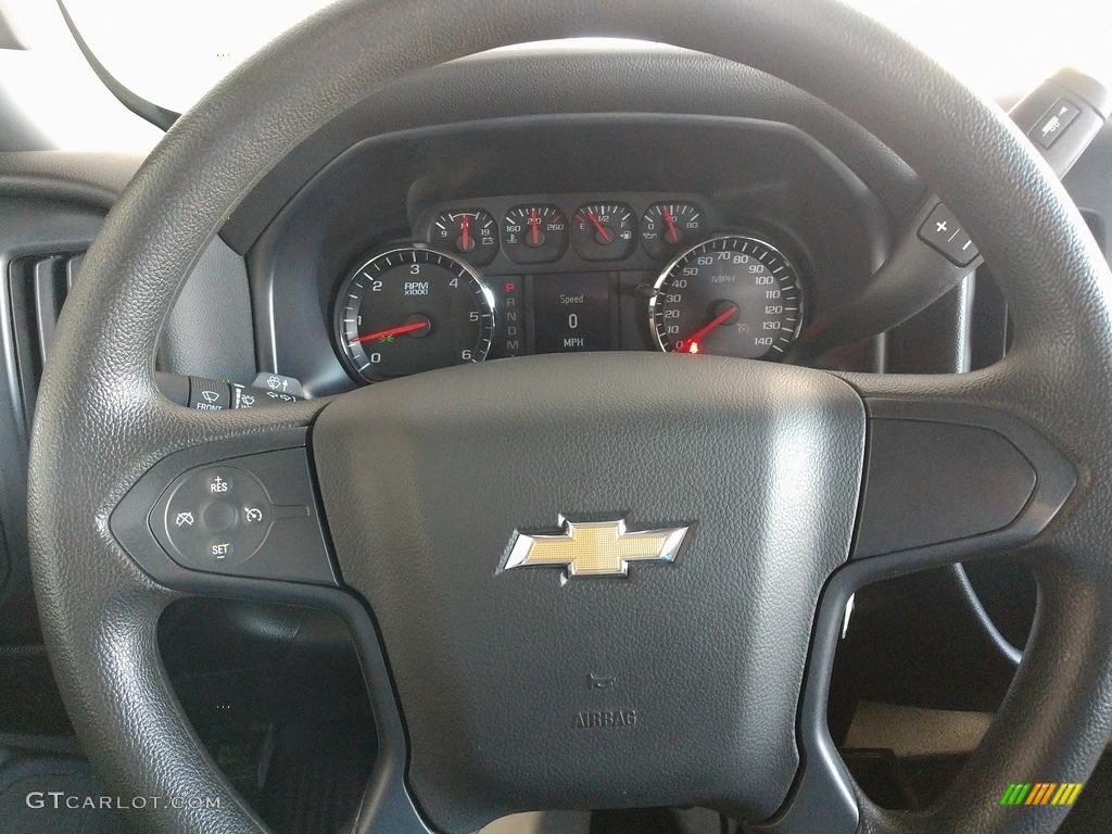 2016 Chevrolet Silverado 3500HD WT Crew Cab 4x4 Dark Ash/Jet Black Steering Wheel Photo #140175971