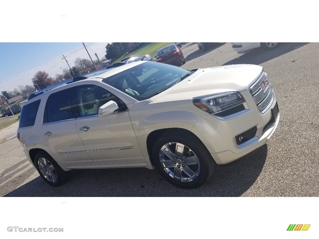 2013 Acadia Denali AWD - White Diamond Tricoat / Cocoa Dune photo #1