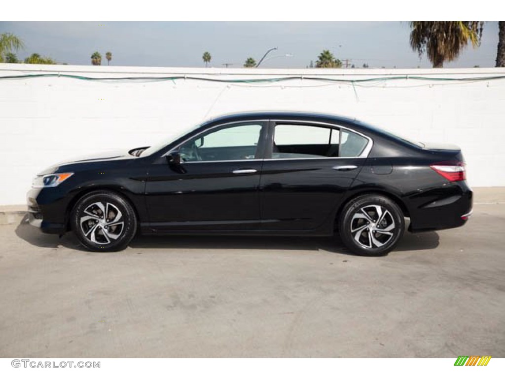 Crystal Black Pearl 2017 Honda Accord LX Sedan Exterior Photo #140178017