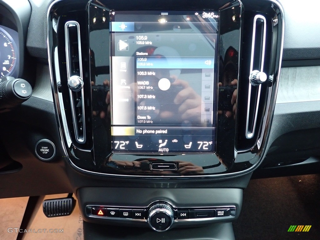 2021 XC40 T5 Inscription AWD - Glacier Silver Metallic / Charcoal photo #15