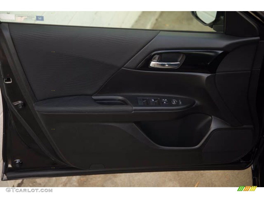 2017 Honda Accord LX Sedan Black Door Panel Photo #140178393