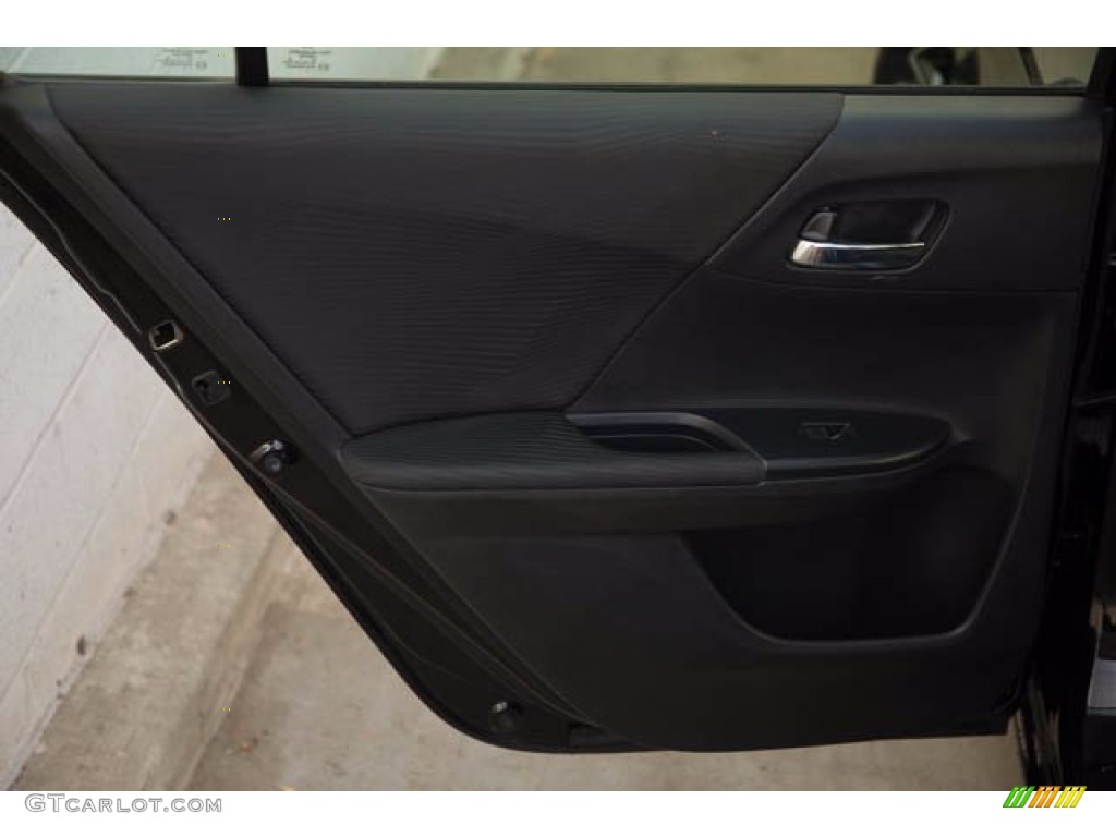 2017 Honda Accord LX Sedan Black Door Panel Photo #140178434