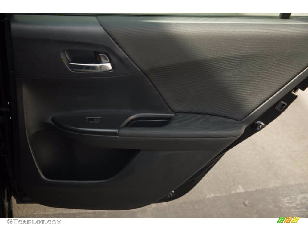 2017 Honda Accord LX Sedan Black Door Panel Photo #140178454