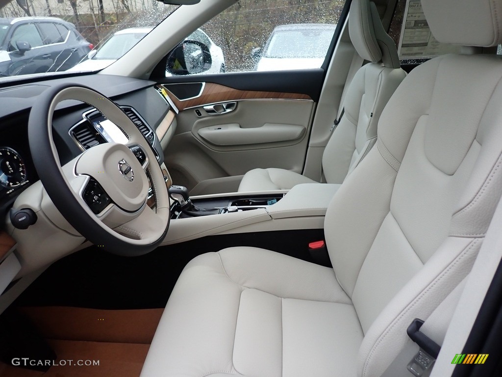 Blonde/Charcoal Interior 2021 Volvo XC90 T6 AWD Momentum Photo #140178587