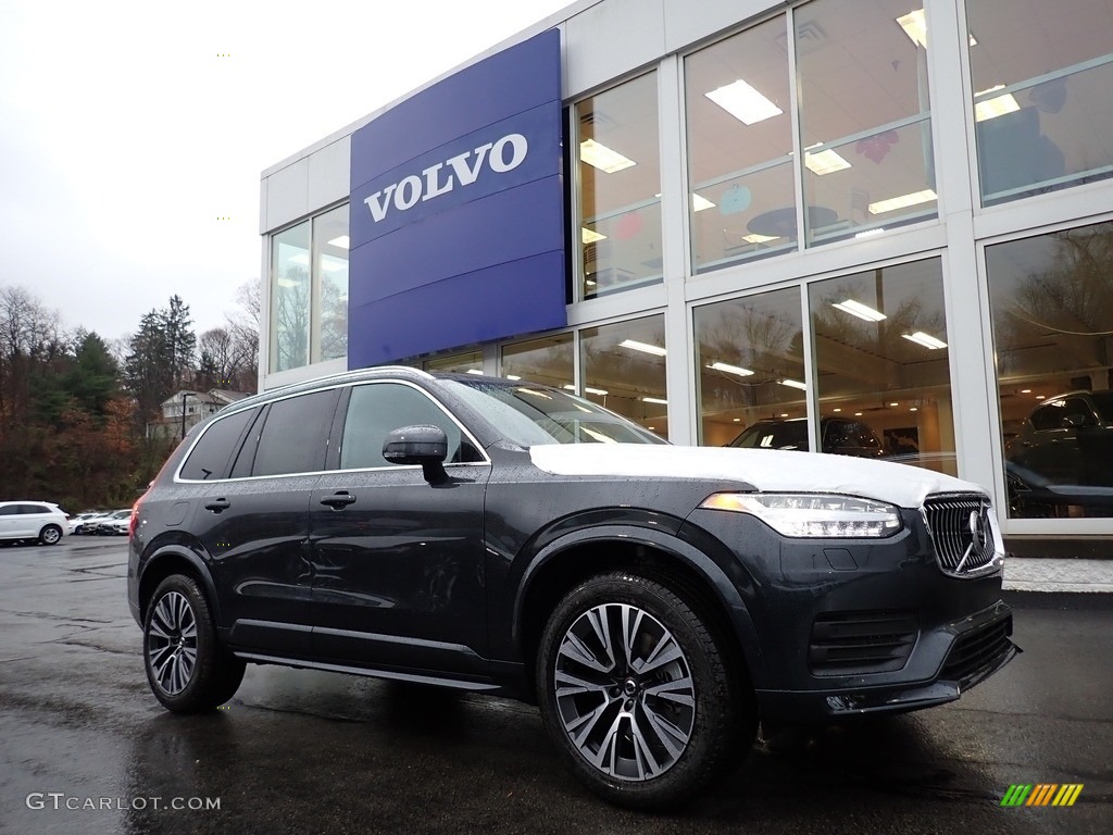 2021 XC90 T6 AWD Momentum - Savile Gray Metallic / Maroon Brown/Charcoal photo #1