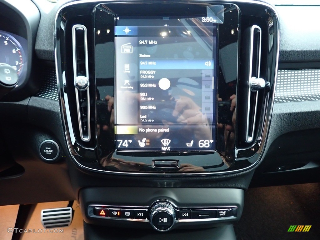 2021 XC40 T5 R-Design AWD - Thunder Grey Metallic / Charcoal photo #15