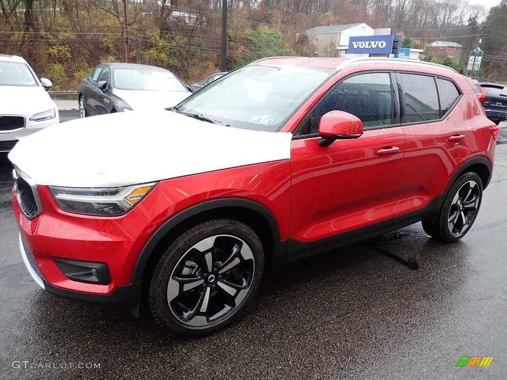 Fusion Red Metallic 2021 Volvo XC40 T5 Momentum AWD Exterior Photo #140179723